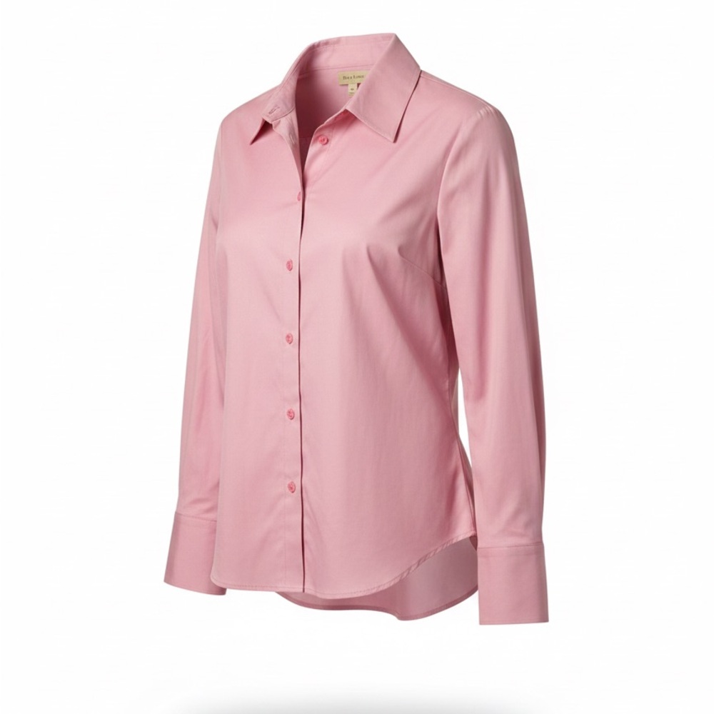 Classic Pink Button-Down Shirt for Women